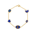 GRAINNE MORTON, FIVE MINI CHARM BRACELET, Lapis