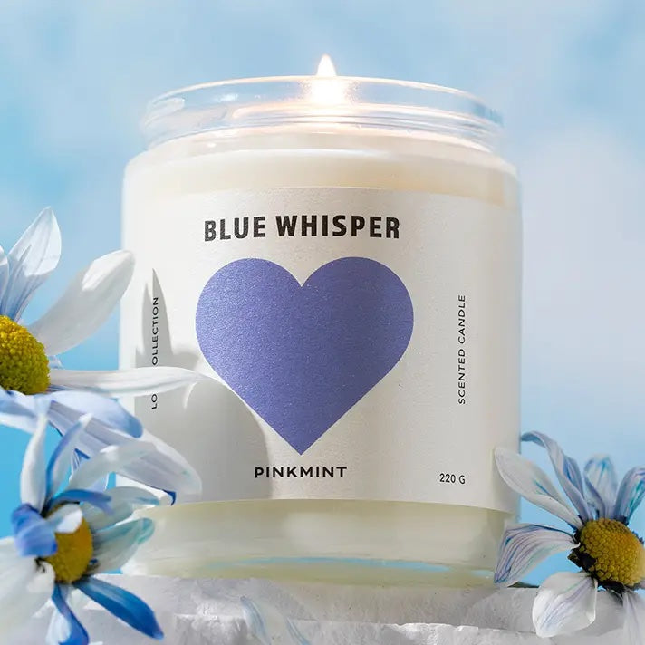 Pinkmint Soy Candle | Blue Whisper