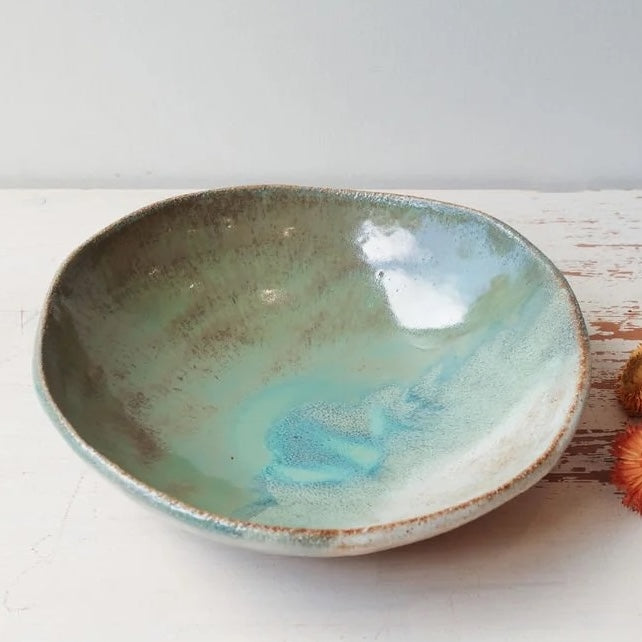 Woodfolk | Organic Ceramic Fruit Bowl | Eucalyptus