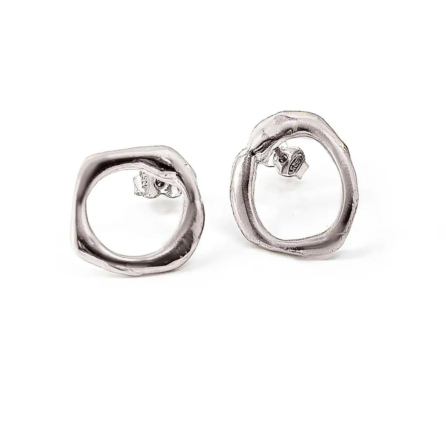 FR Art Jewellery | Crown Earrings | Silver