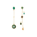 GRAINNE MORTON, MISMATCHED MOBILE DROP EARRINGS, Green