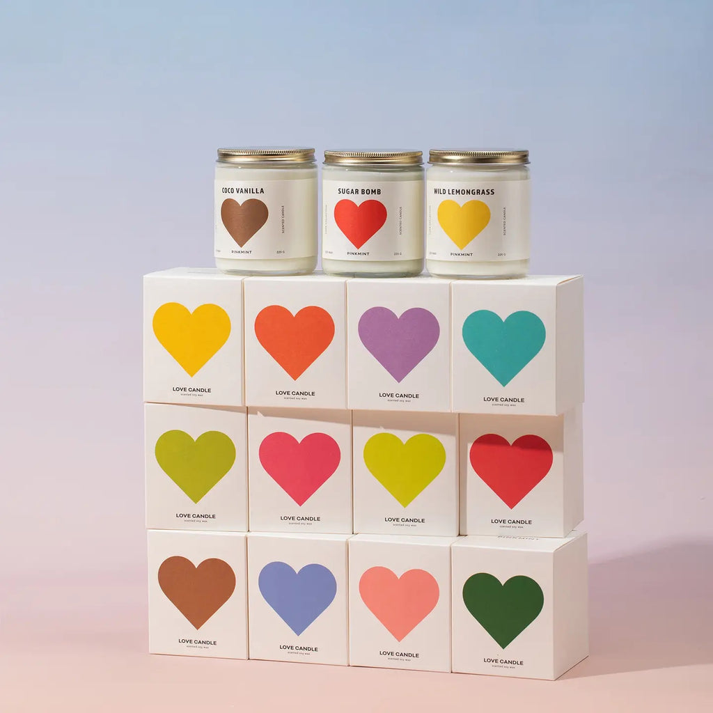 Pinkmint Soy Candle | Pink Cocktail