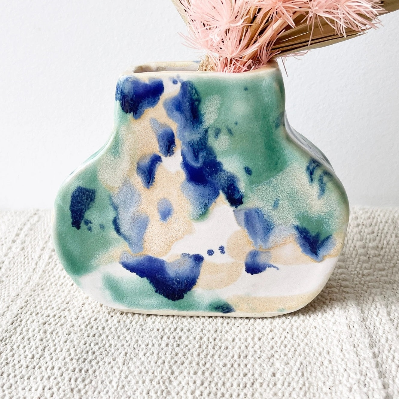 Eli.C Studio | Flat Vase | Ocean Dip