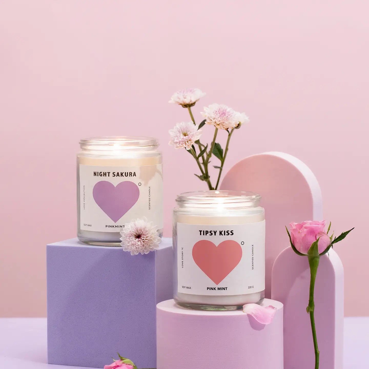 Pinkmint Soy Candle | Tipsy Kiss
