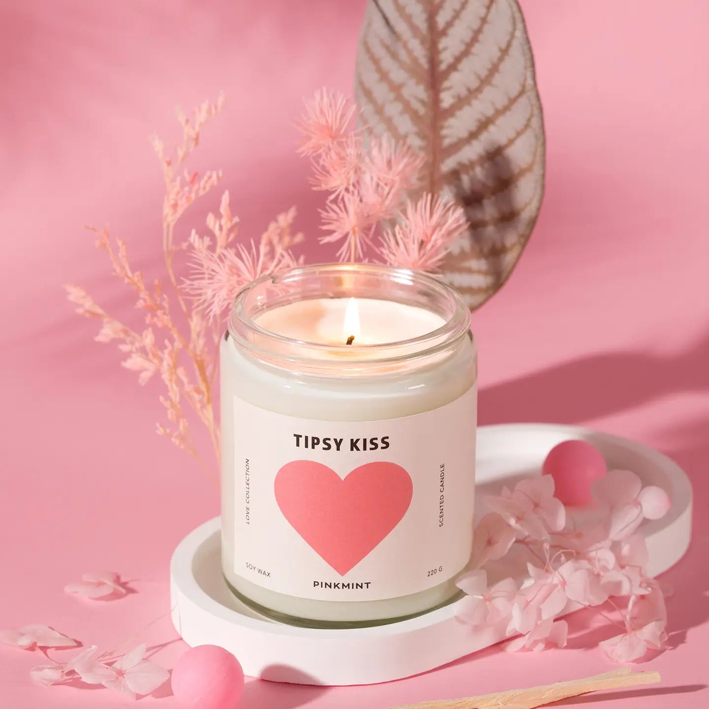 Pinkmint Soy Candle | Tipsy Kiss