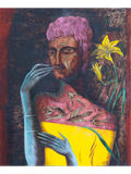 Olaf Hajek, Boy in a Yellow Dress, 2023