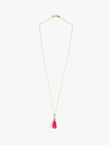 Dinosaur Designs Dew Drop Pendant, Flamingo/14k Gold-Filled