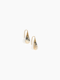 Dinosaur Designs Small Dew Drop Earrings, Sandy Pearl & Gold